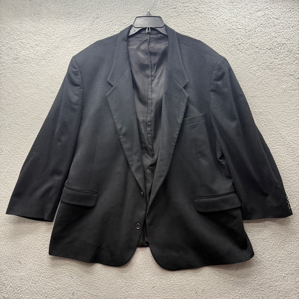 Fioravanti Couture 100% Cashmere 2 Button Sport Coat Blazer Black Size 42-44